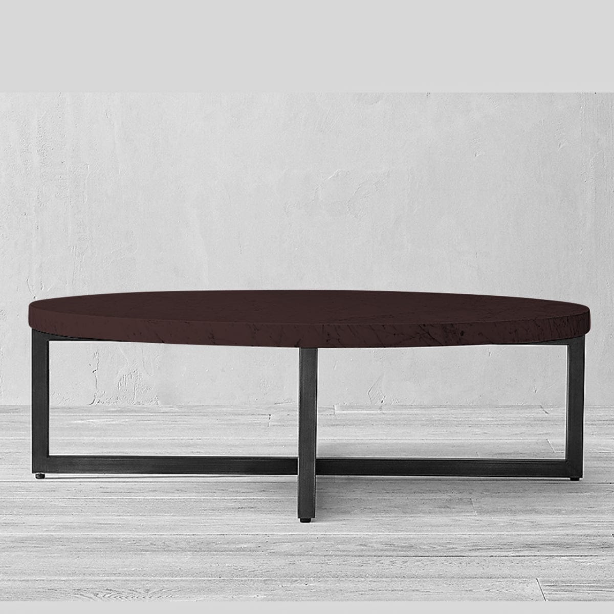 Mesa Murano fabricada en fierro pintado negro y madera sostenible | Greenwoods muebles